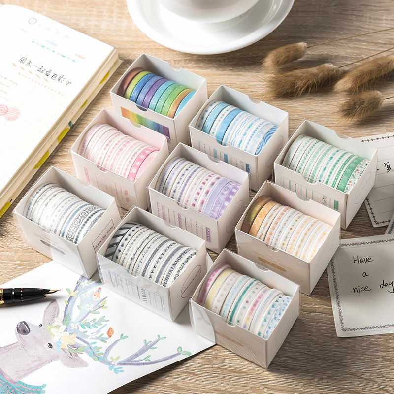 Washi Masking Tape Set 90 Rolls 5mm