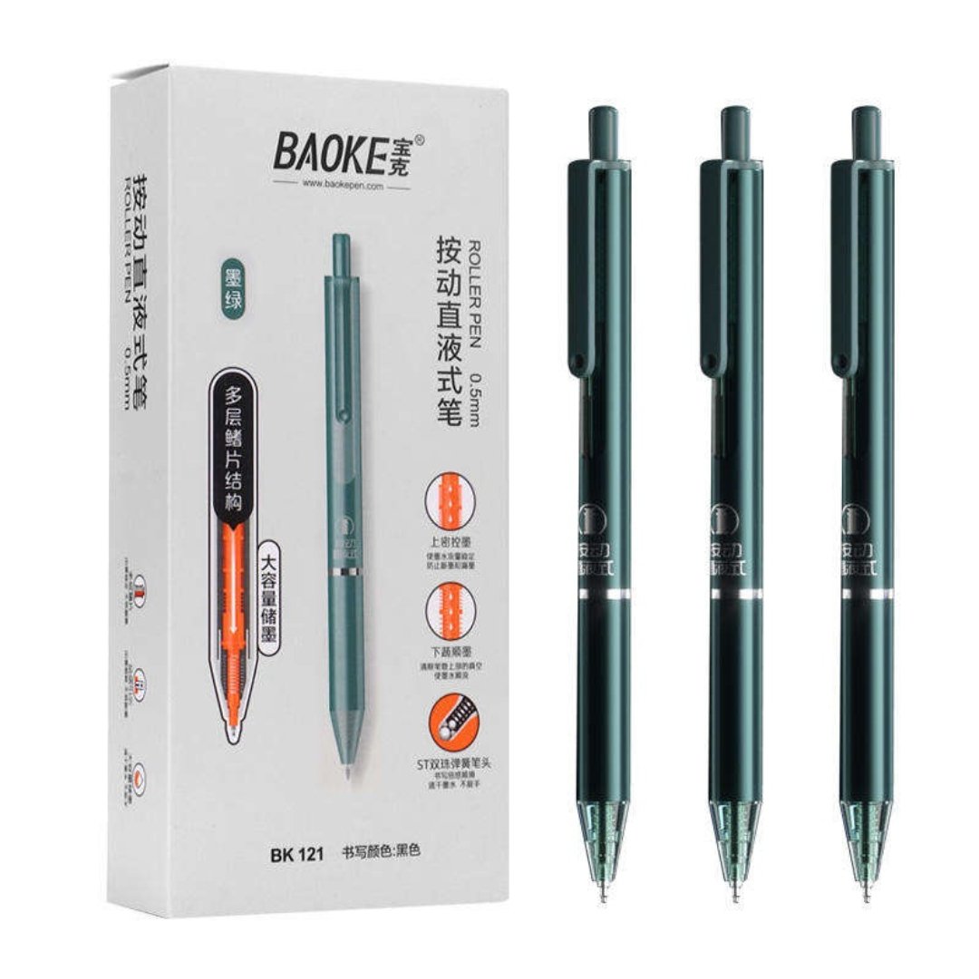 Baoke BK121 Roller Pen 0.5mm Black Ink