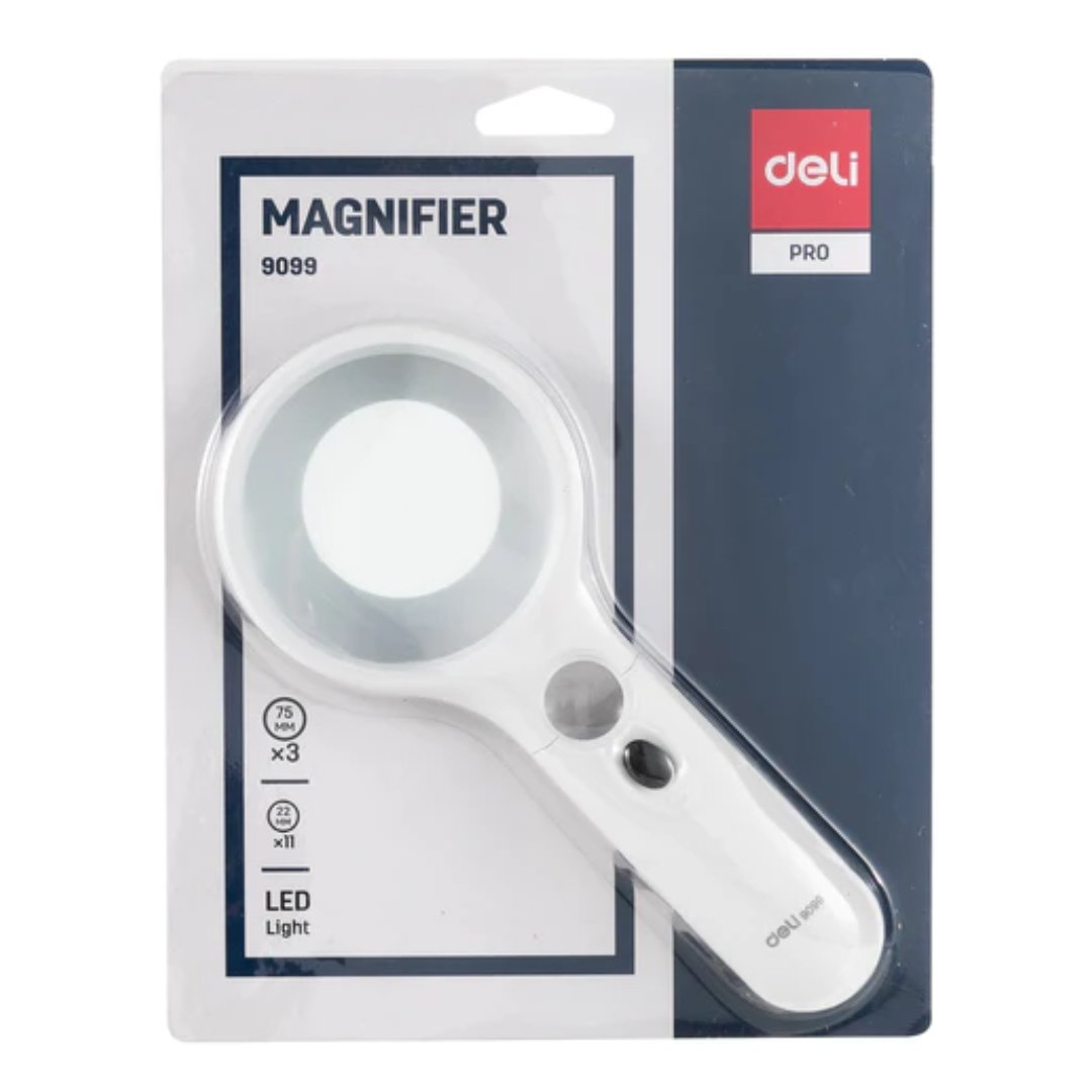 Deli 9099 Magnifier 3X with LED Light