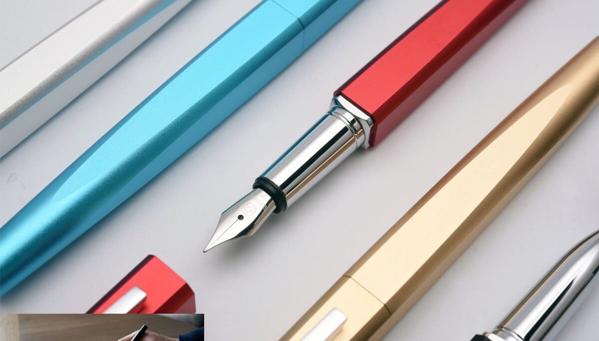 Kaco Square Fountain Pen Aluminum