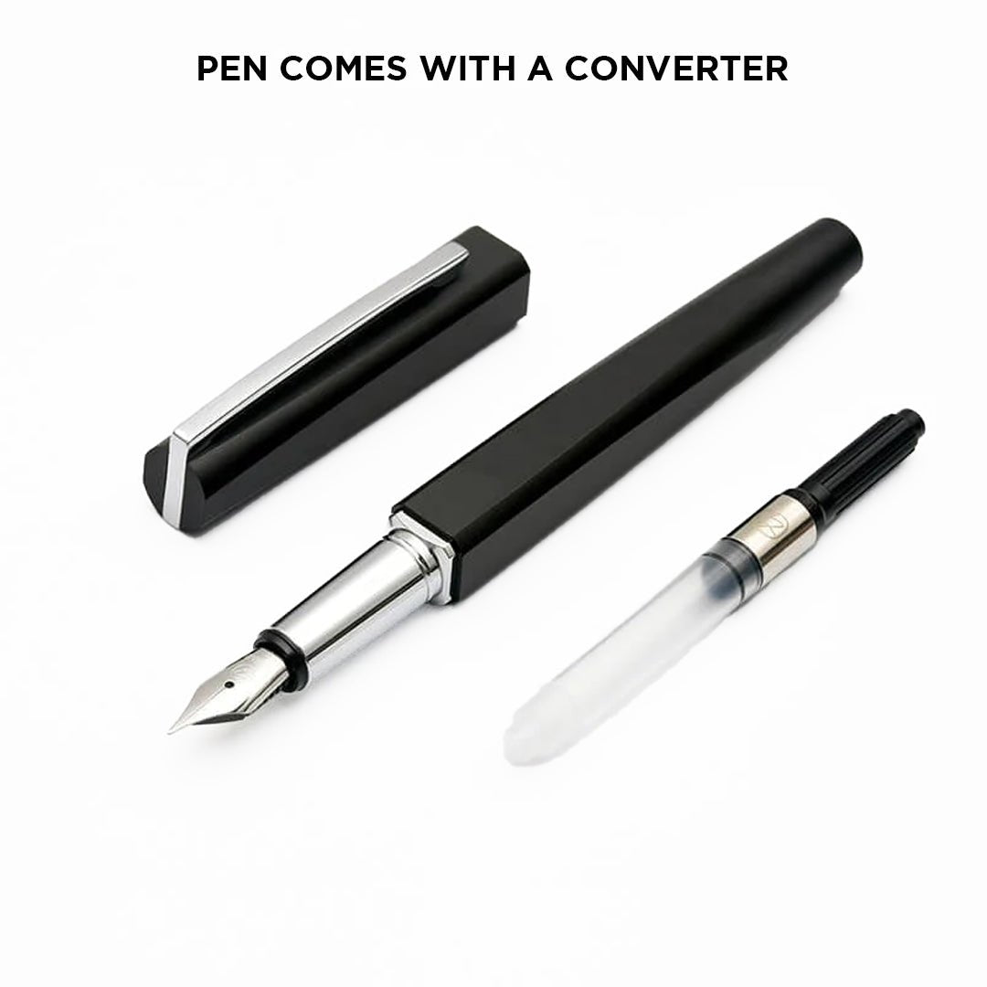 Kaco Square Fountain Pen Aluminum