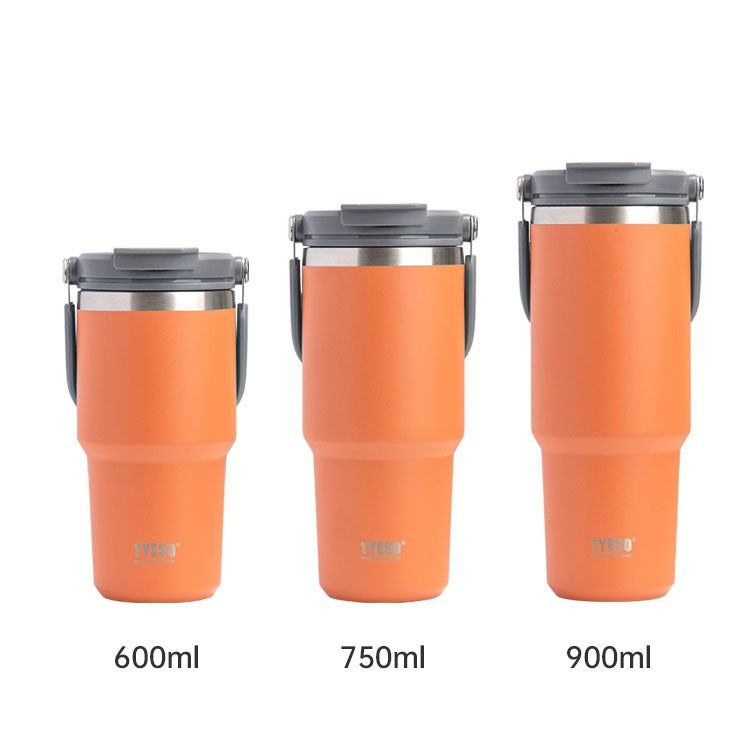 Tyeso 20/25/30 oz Insulated Tumbler with Handle and Straw Lid