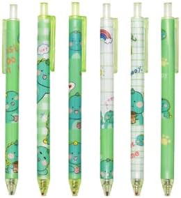 12PCS Cute Dinosaur Retractable Gel Pens For Kids School Supplies