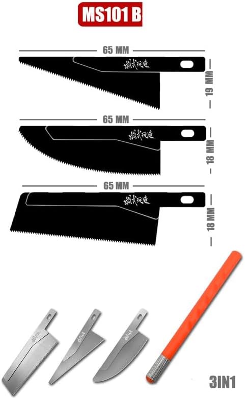 4pcs Irregular Shape Handsaws Mini Hand Saws For Scale Military Model Modification