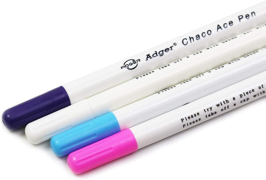 4 Color Fabric Marking Pens for Sewing Marking & Tracing Tools