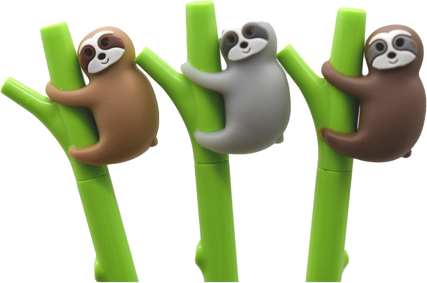 24PCS Sloth Kawaii Bradypod Climbing Tree 0.5mm Black Ink Gel Pens