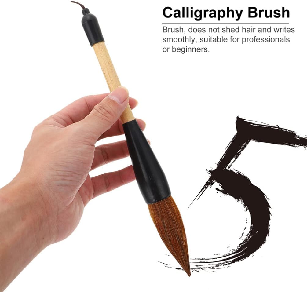 2Pcs Chinese Calligraphy Painting Writing Watercolor Brushes Set