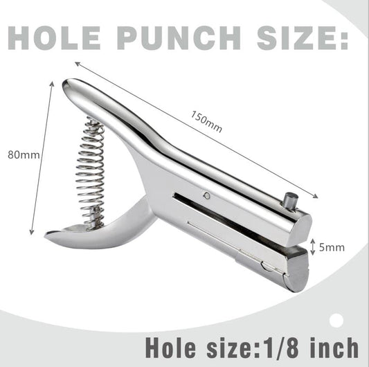 Heavy Duty Hand Held Long Hole Punch for Paper Cards Plastic Cardboard