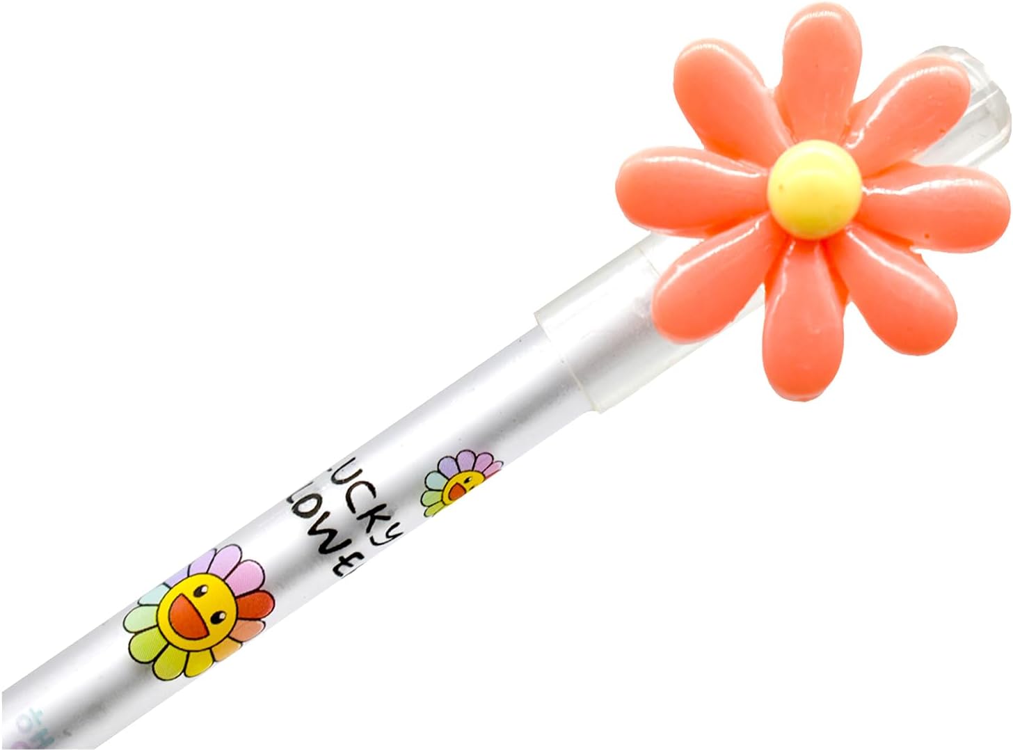 12PCS Fancy Sunflower Gel Pens 0.5mm Black Ink