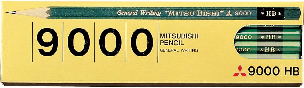 Mitsubishi 9000 HB Pencils,12 Pack