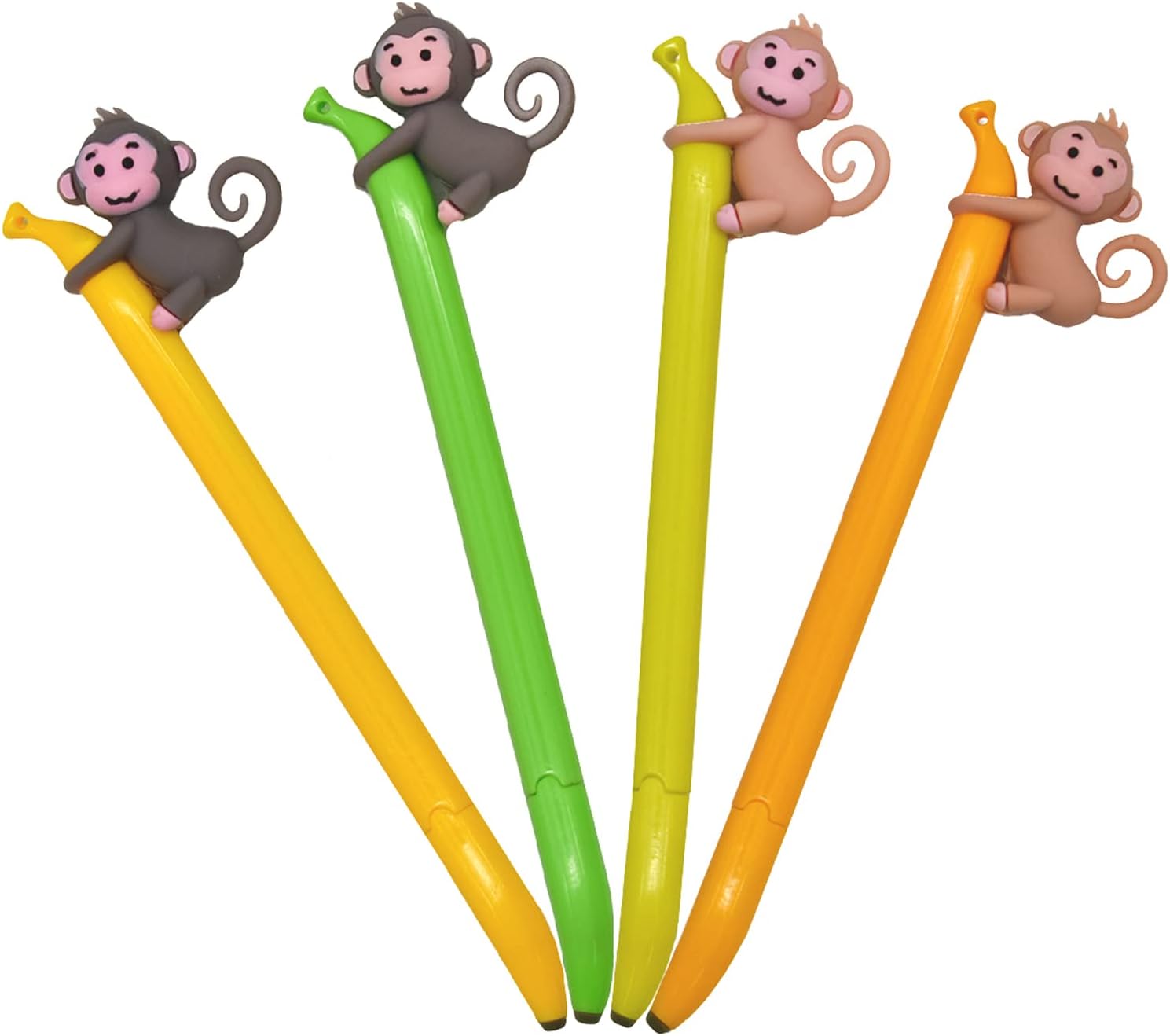 9PCS Cute Monkey Climbing Banana Gel Pens 0.5 mm For Kids School