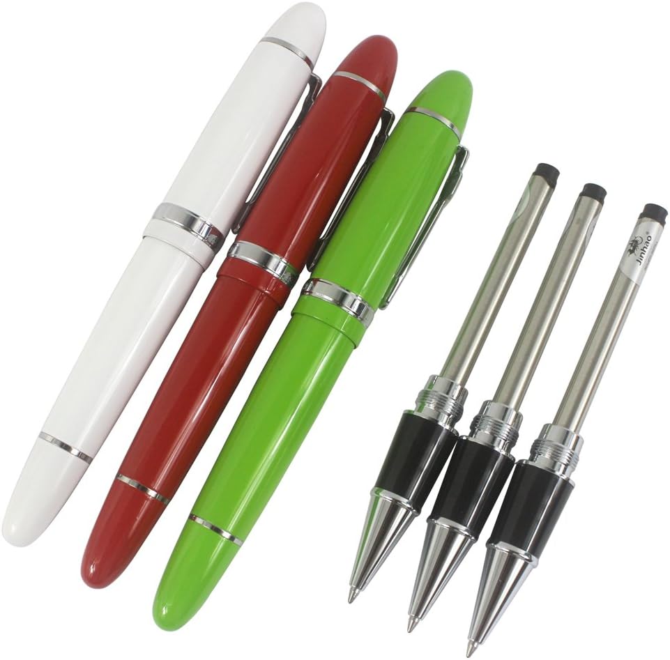 3PCS Jinhao 159 Big Barrel Rollerball Pens in 3 Colors Pen Set