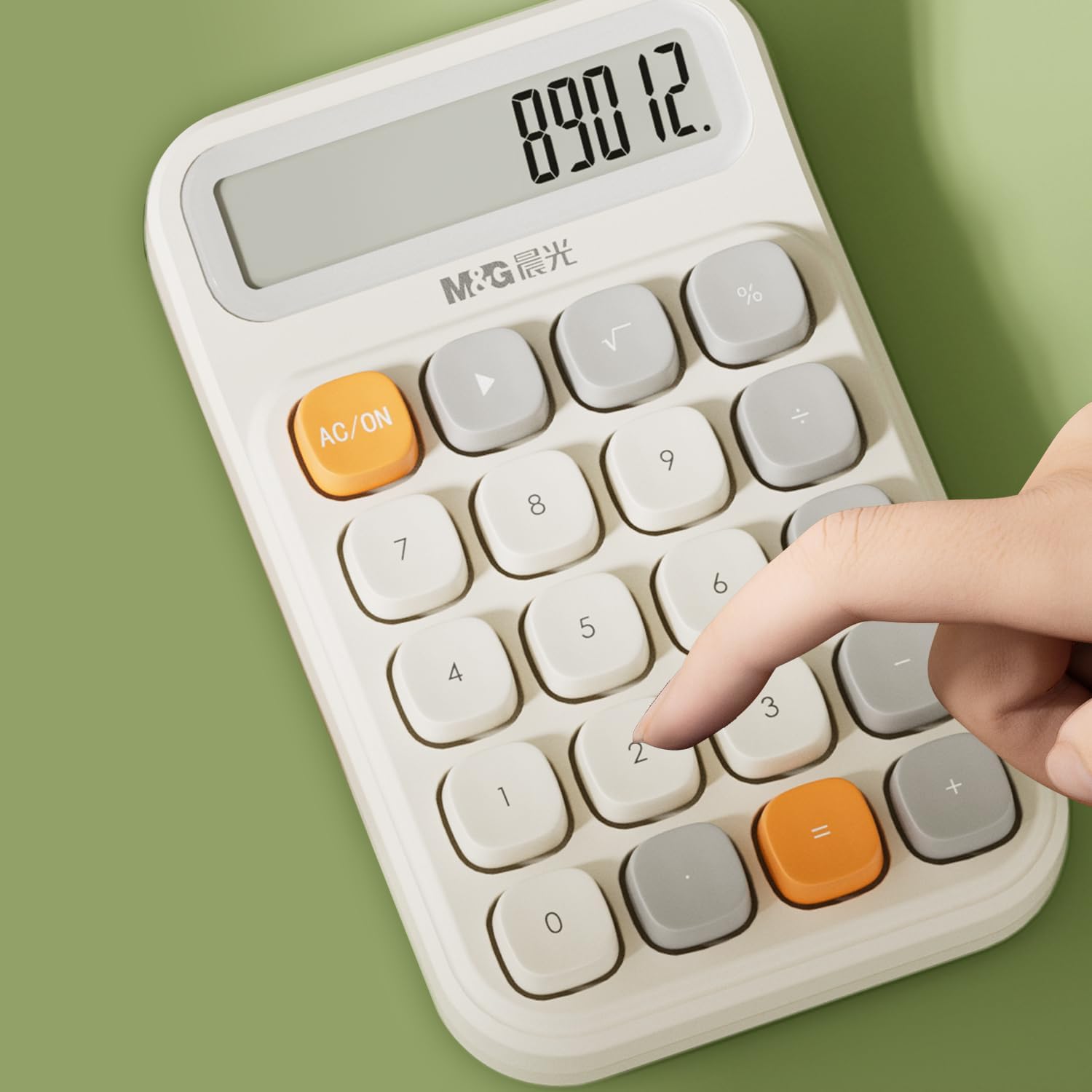 M&G Desk Calculator with Mechanical Buttons