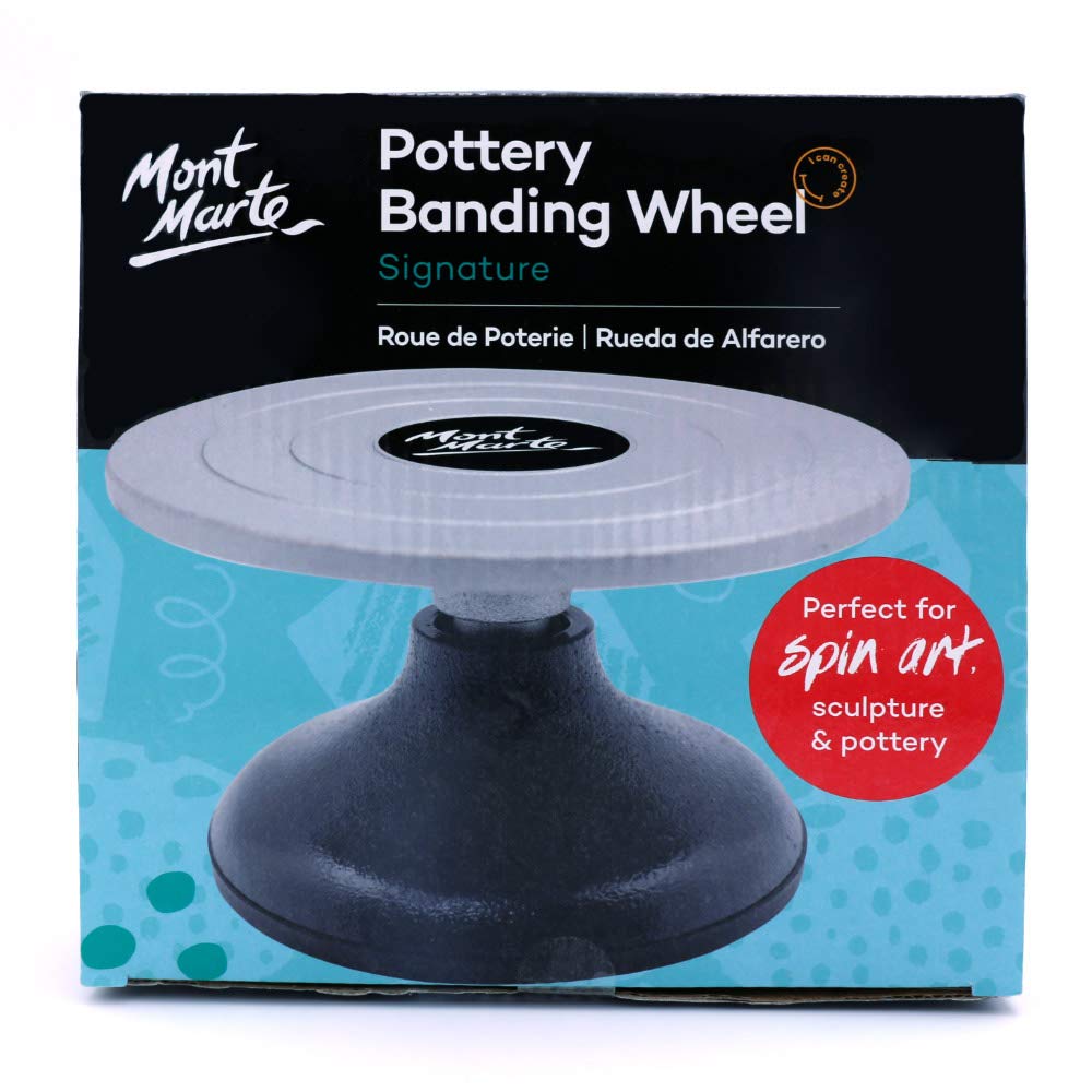 Mont Marte Signature Pottery Banding Wheel, 7in (18cm) Diameter