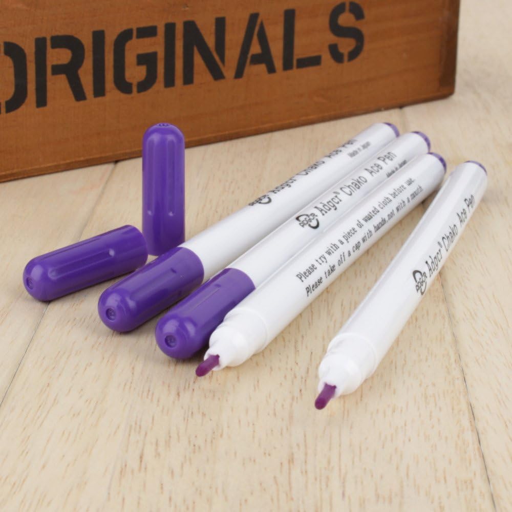 12pcs Disappearing Ink Marking Pen,Air Water Erasable Pen Fabric Marker