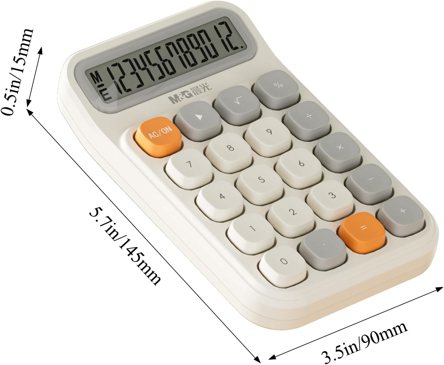 M&G Desk Calculator with Mechanical Buttons