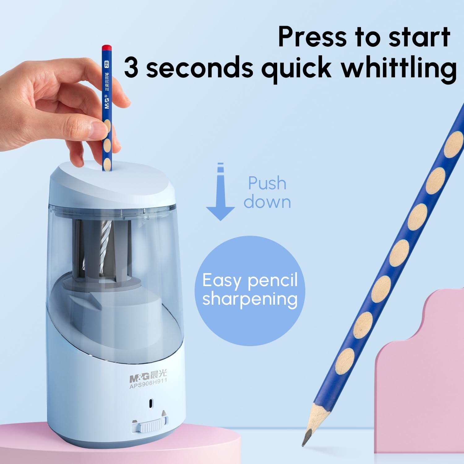 M&G Electric Pencil Sharpener USB Operated for 6-8mm Pencils