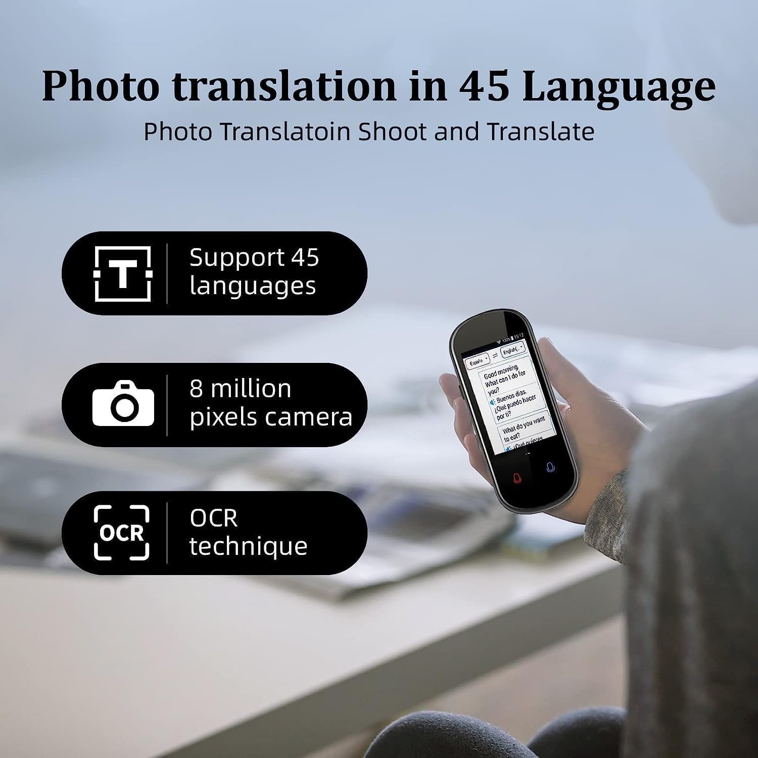 Z2 Intelligent Voice Translator,Electronic Instant 138 Foreign Language Translator