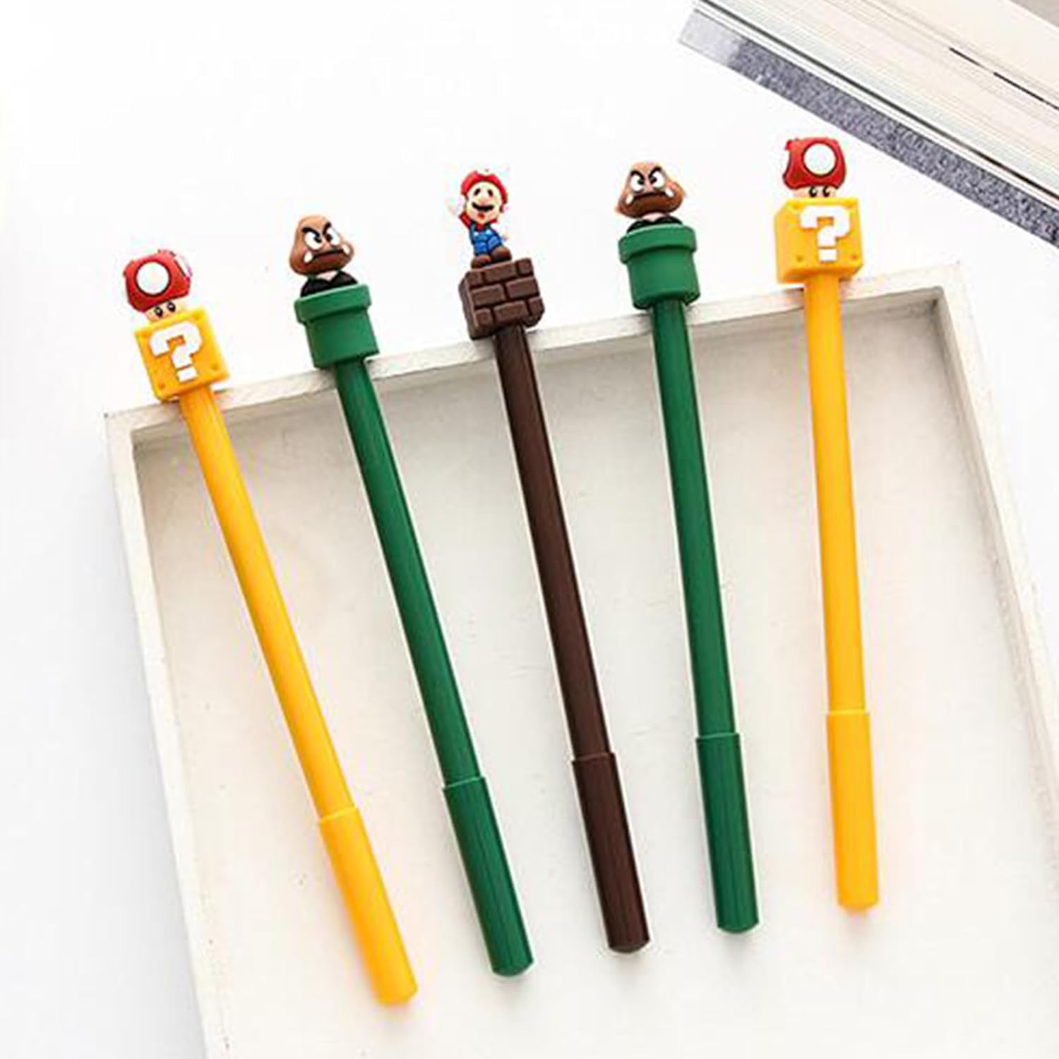 24Pcs Mario Party Favors Gel Pen - Mario Themed Gifts for Kids