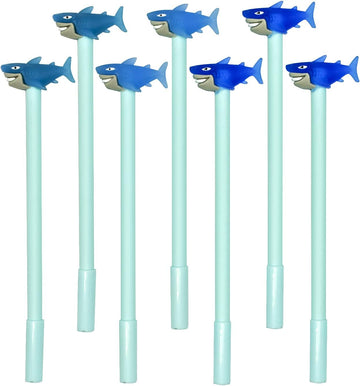 9PCS Cute Cartoon Shark Marine Animal Gel Pens Black Ink