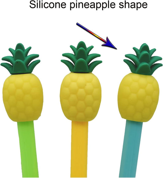 12PCS Cute Pineapple Fruit Gel Pens Black Ink 0.5mm