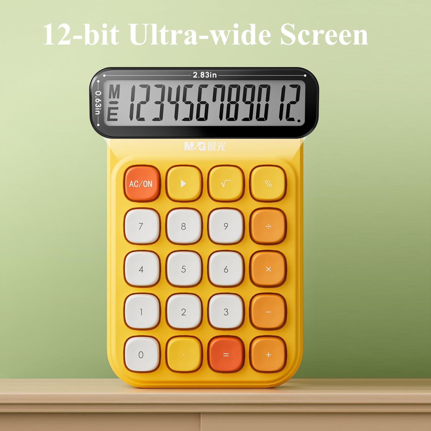 M&G Desk Calculator with Mechanical Buttons