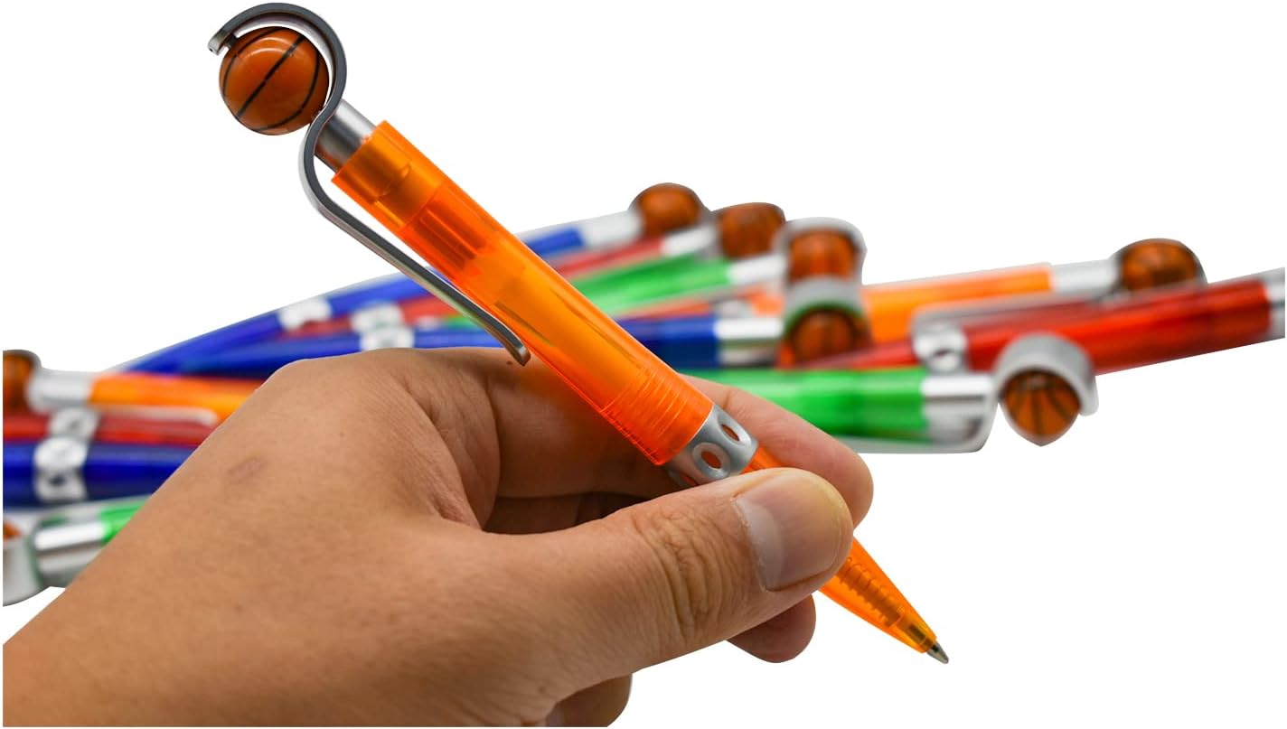 12PCS Novelty Basketball Pens Sports Ballpoint Pens