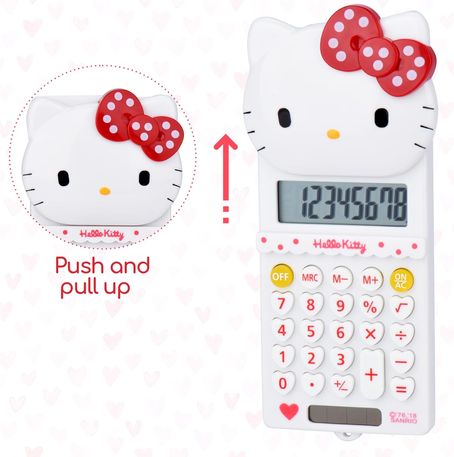 Cute Cat Kitty Kids Calculator 8 Digit with LCD Display