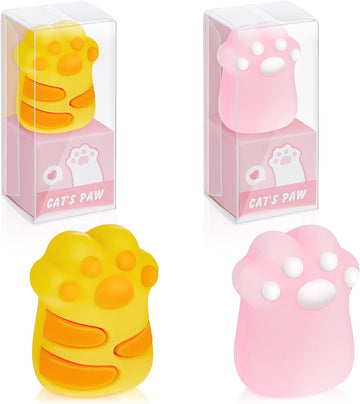 4Pcs Cute Cat Paw Kawaii Manual Pencils Sharpeners