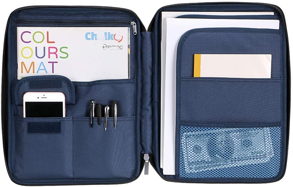 A4 Document File Bags Portfolio Organizer- Zipper Case