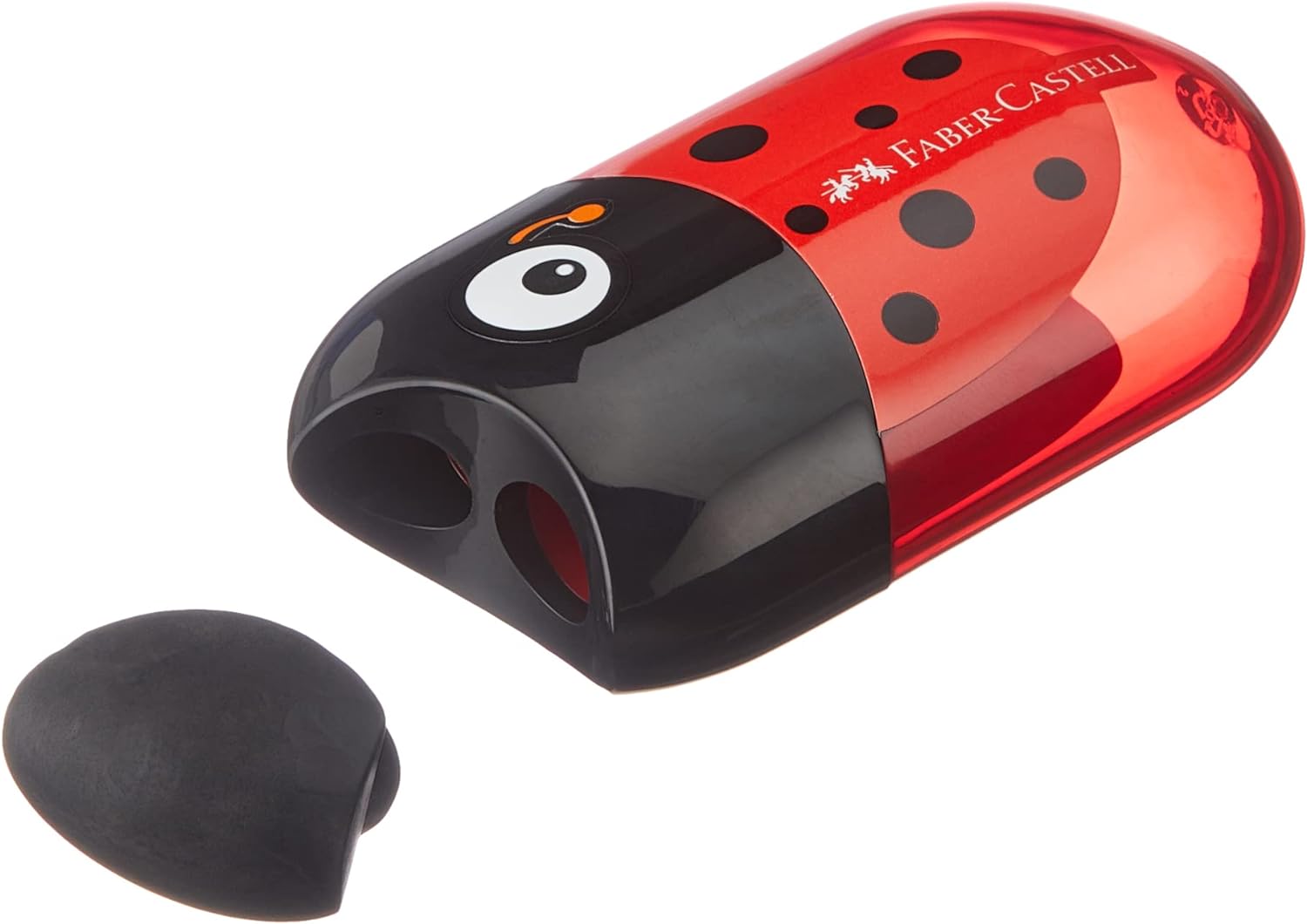 Faber Castell Dual Hole Pencil Sharpener with Eraser Ladybug