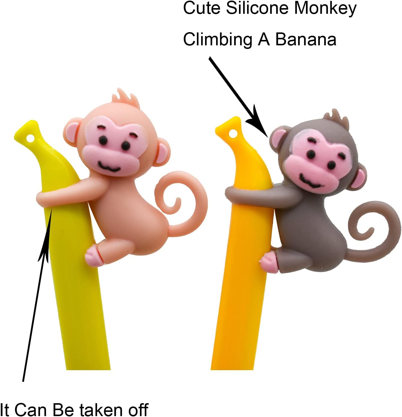 9PCS Cute Monkey Climbing Banana Gel Pens 0.5 mm For Kids School