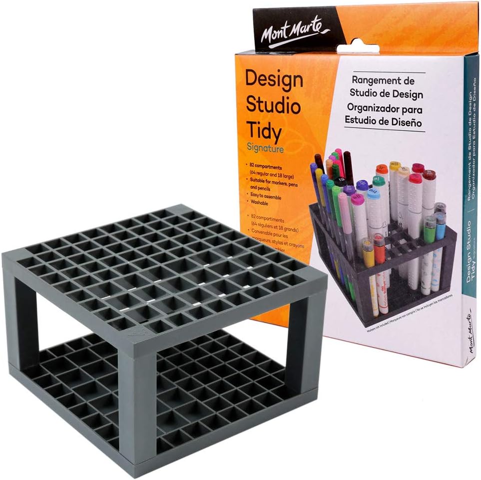 MONT MARTE 96 Hole Plastic Marker Pen,Pencil,Brush Holder