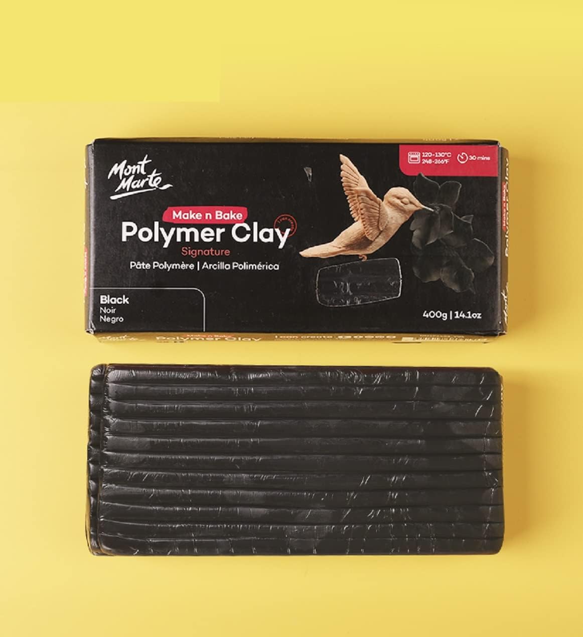 Mont Marte Make n Bake Polymer Clay Signature 400g Block