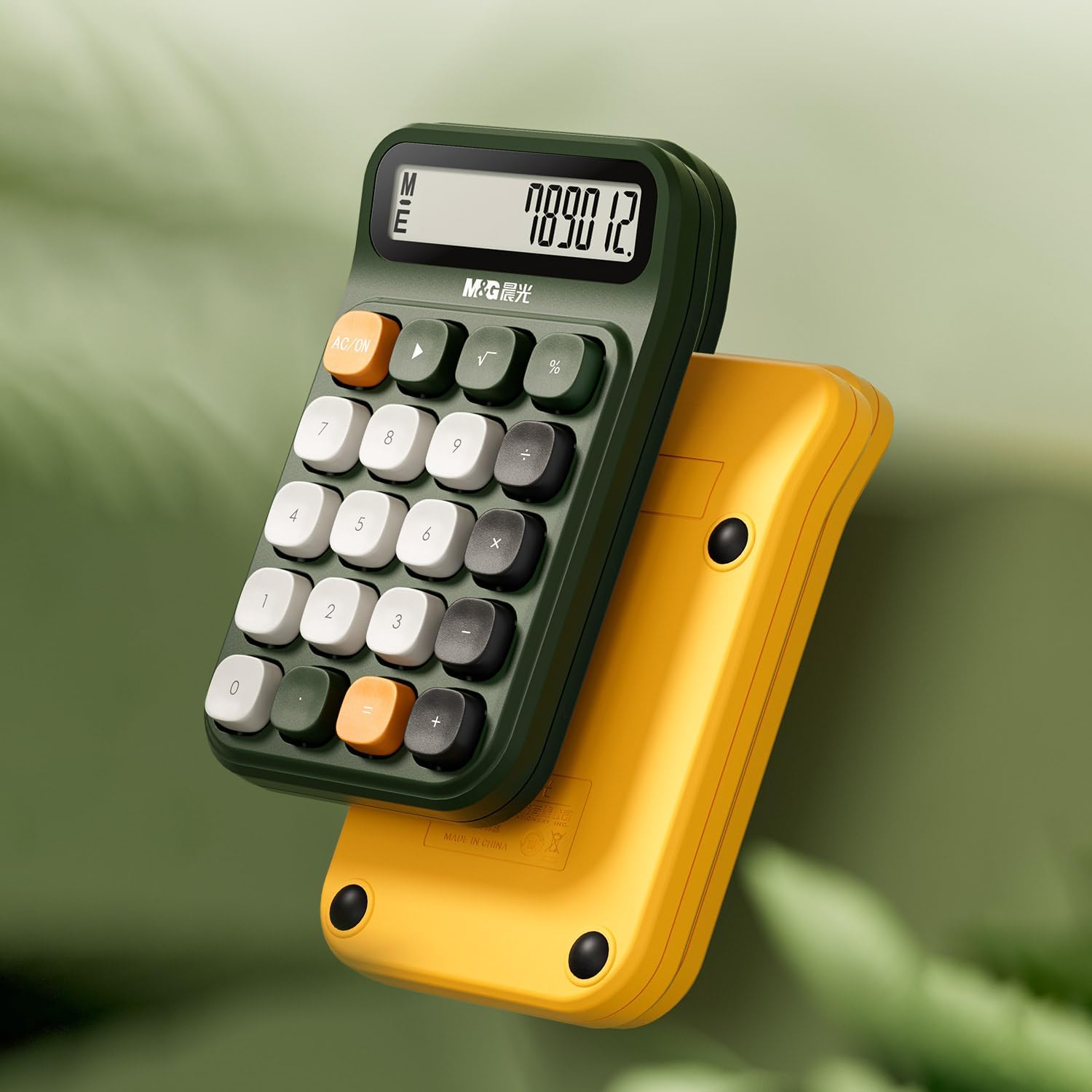 M&G Desk Calculator with Mechanical Buttons