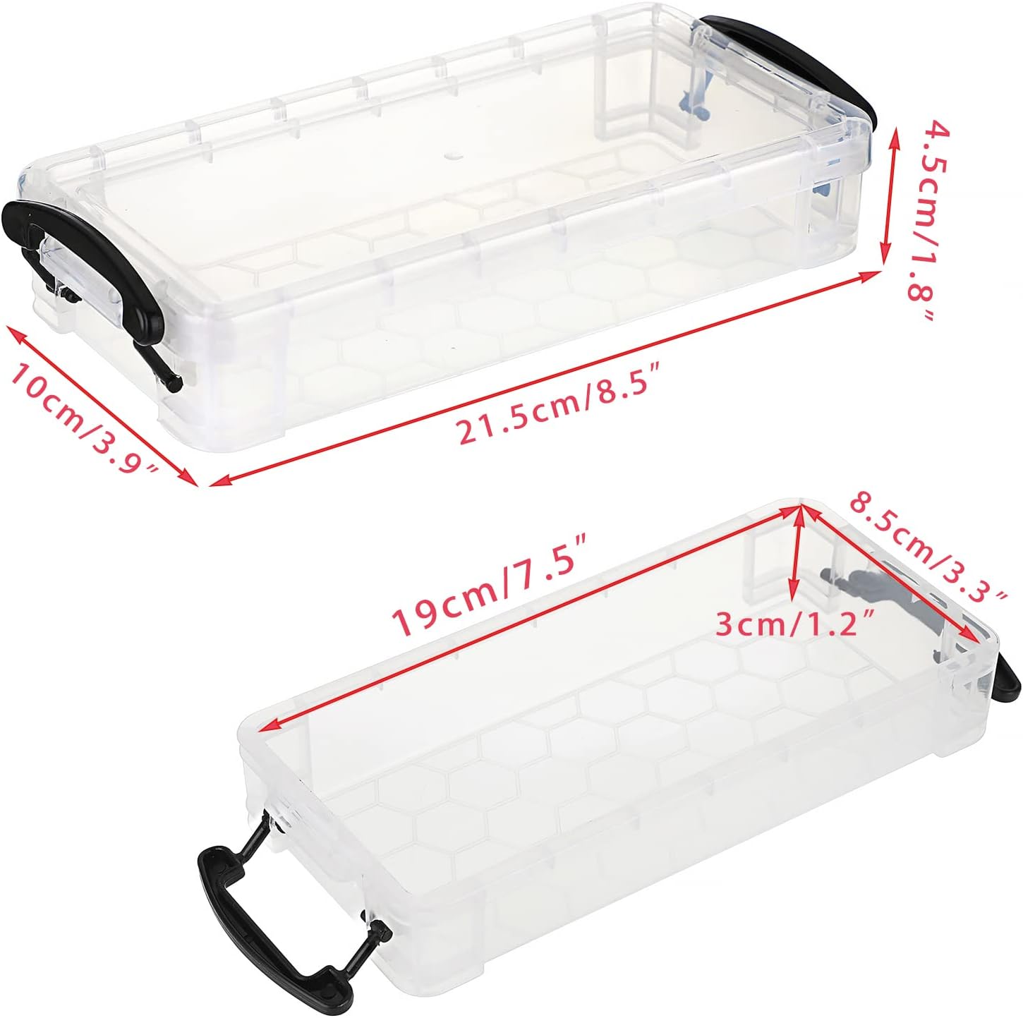 6 Large Capacity Pencil Box,Office Supplies Storage Organizer Box