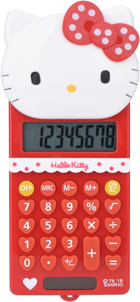 Cute Cat Kitty Kids Calculator 8 Digit with LCD Display