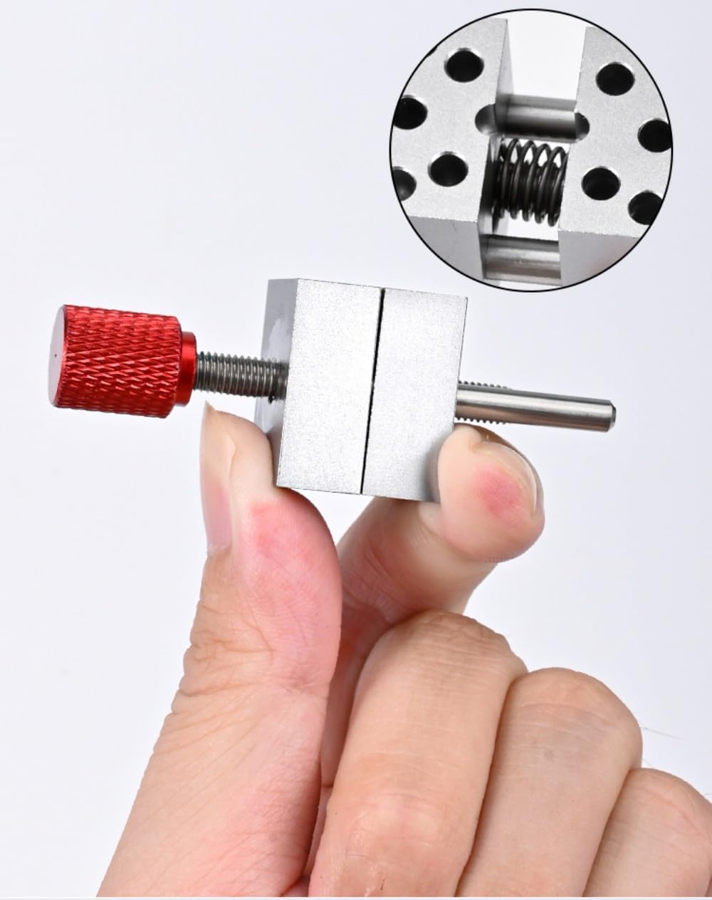 Model Metal Handy Mini Vise Vice Grip Width 0.78inch - 1.18inch Ajustable Red