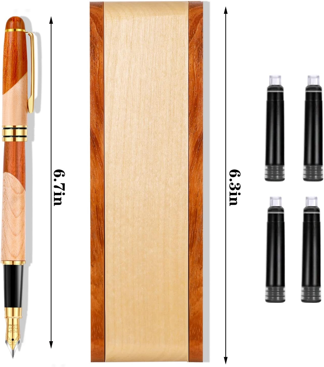 Wooden Fountain Pen Gift Set