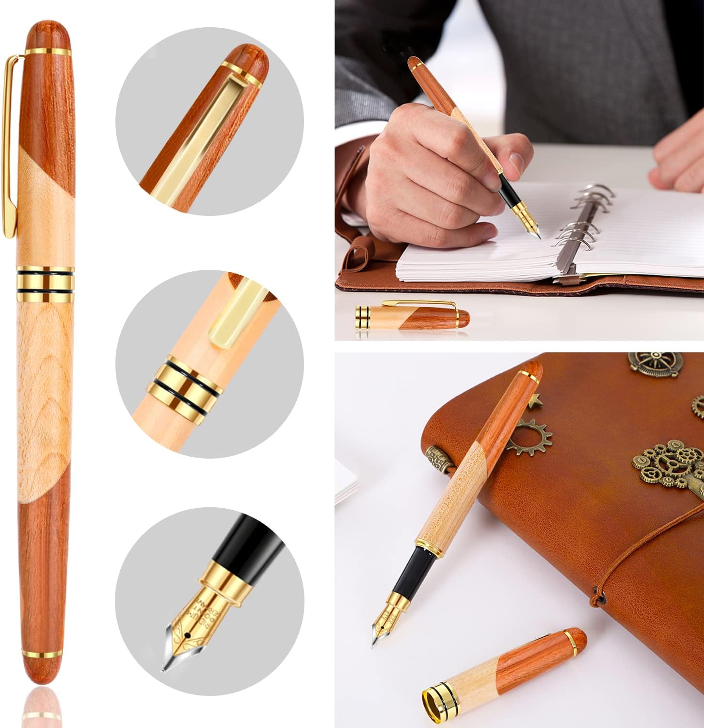 Wooden Fountain Pen Gift Set