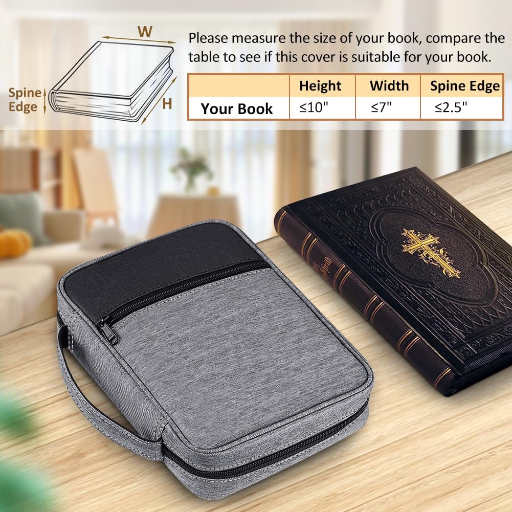 Bible Cover Case,Small Size Church Study Book Carrying Bag