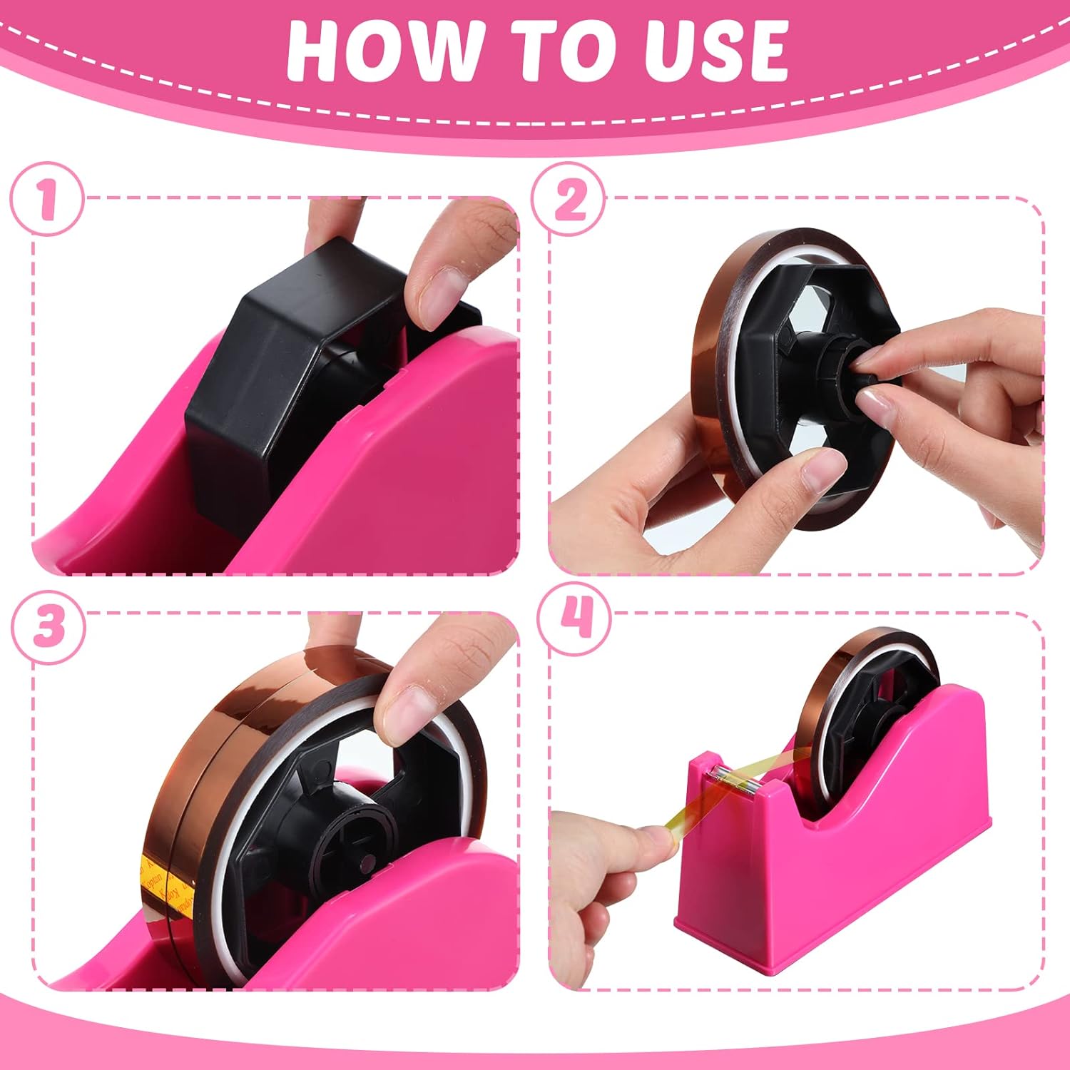 9Pcs Heat Sublimation Tape Dispenser Set with Gloves and Heat Tapes