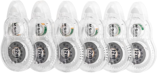 M&G 39FT Long Correction Tape Set,72M/234FT White 6 Pack