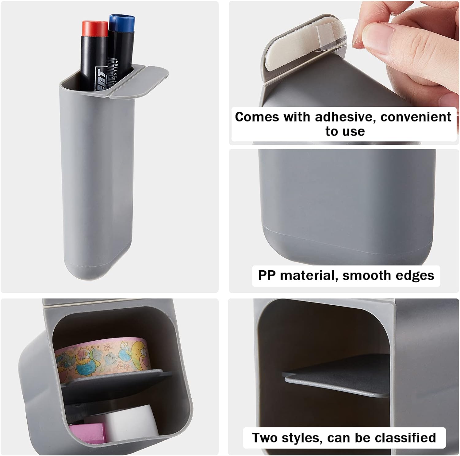 6Pcs Desktop Pen Pencil Holder Storage Organizers