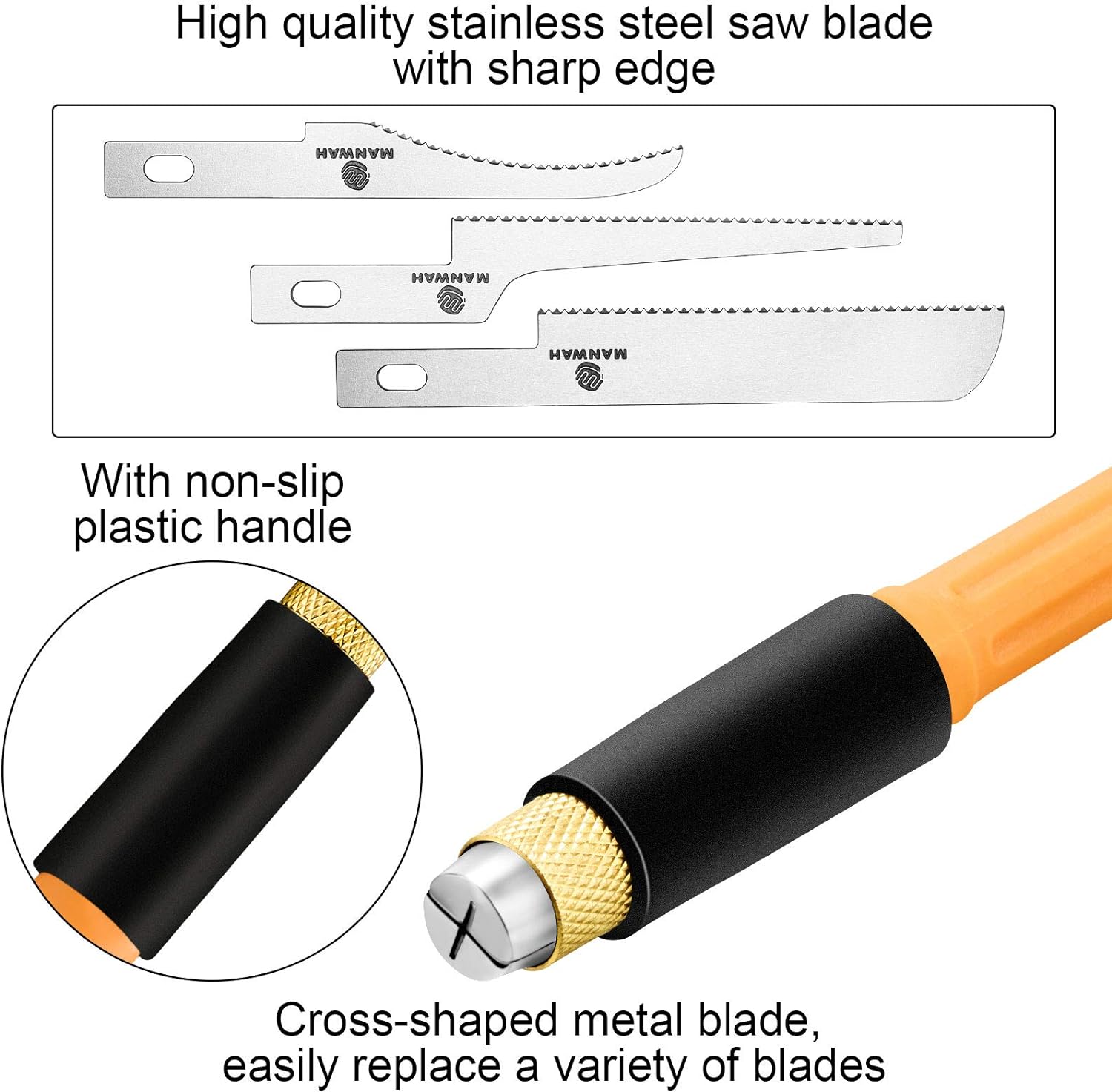 Mini Hand Saw Model Tools with 9Pcs Craft Blades