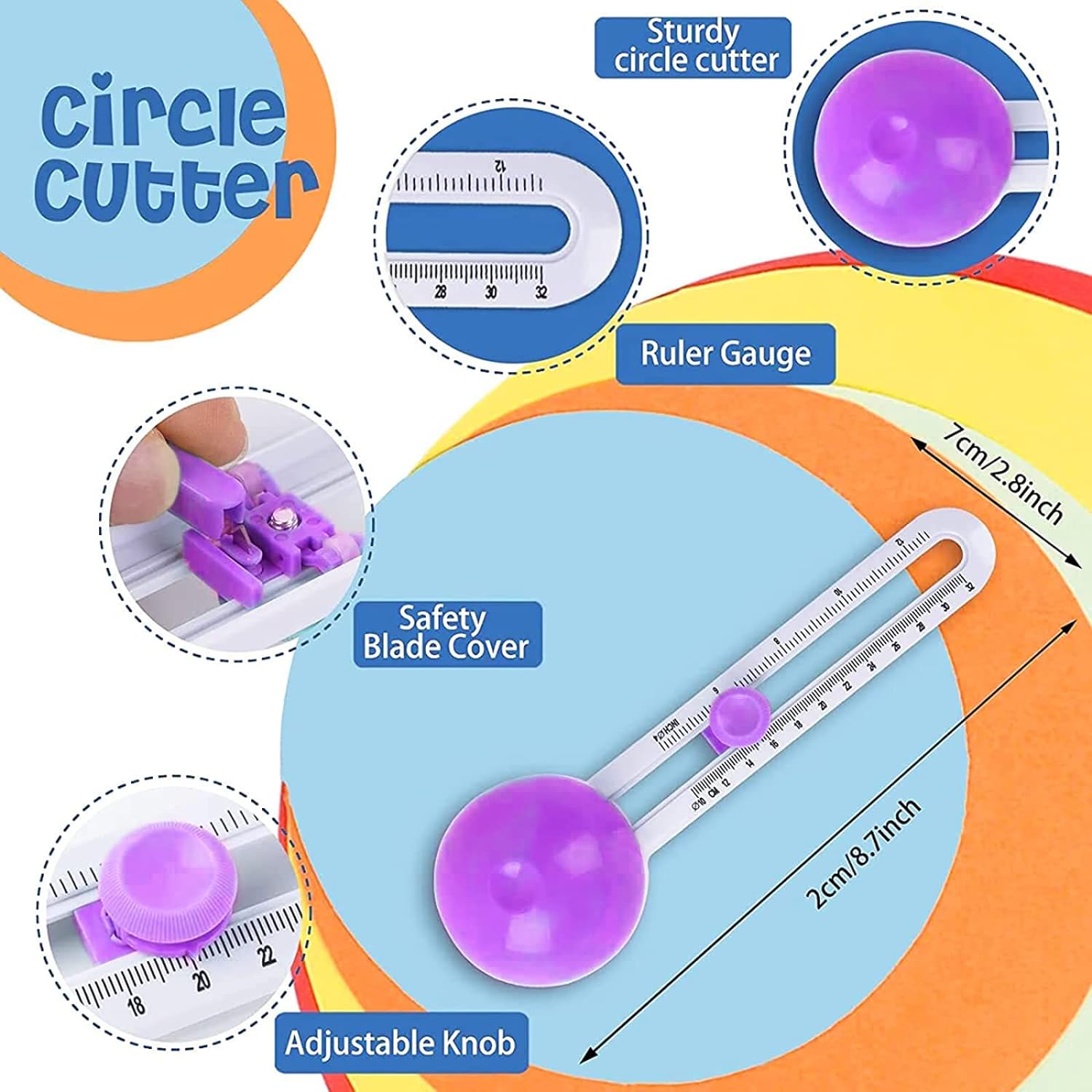 Circle Cutter for Paper Crafts Cardboard Cutting Tools