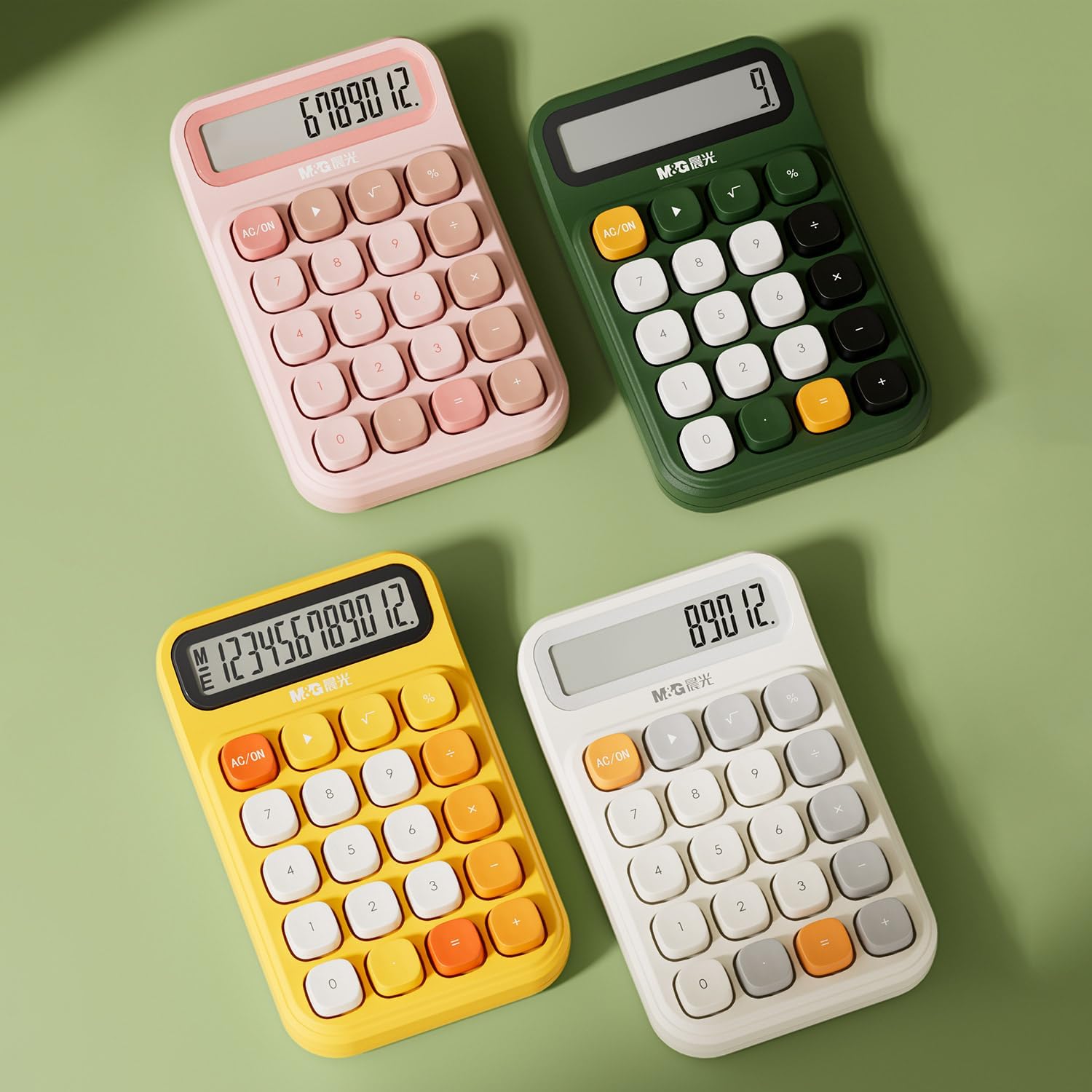 M&G Desk Calculator with Mechanical Buttons