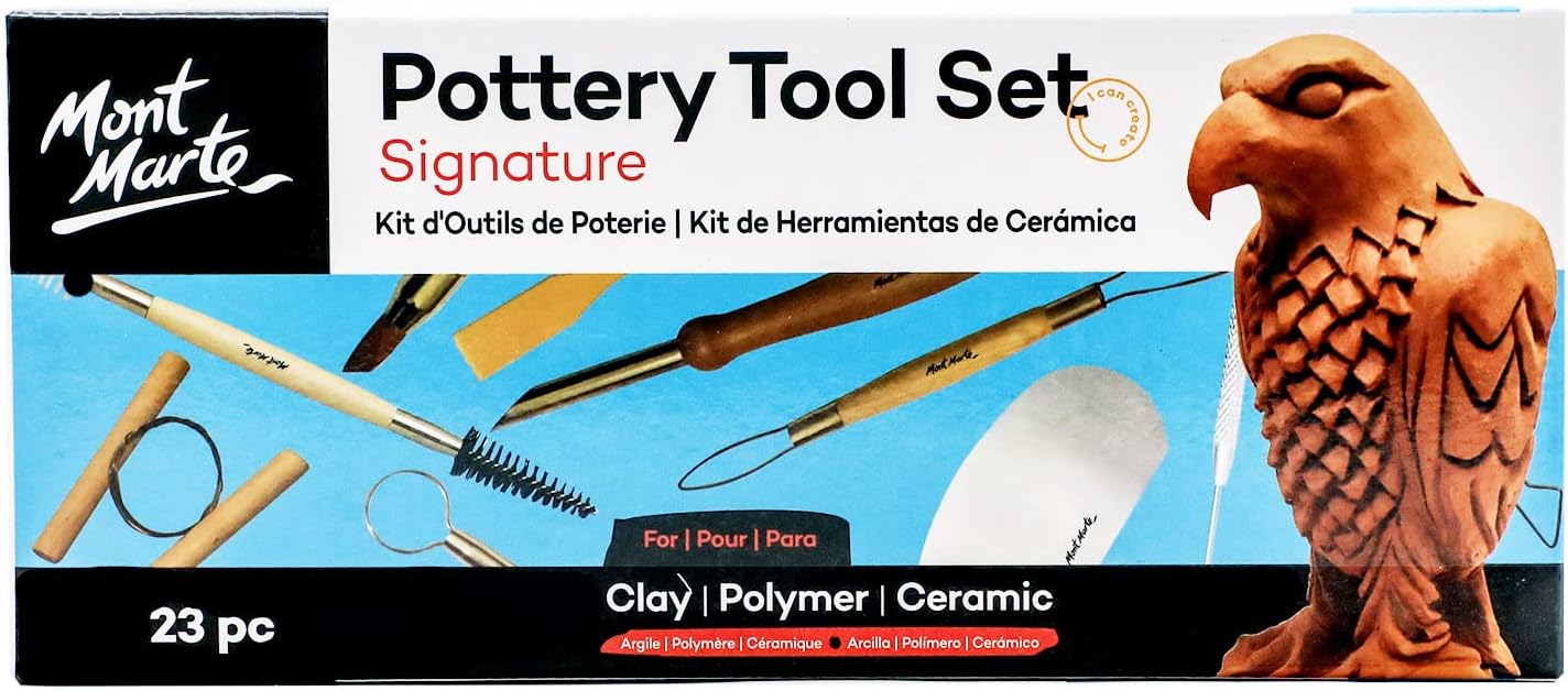Mont Marte Pottery Tool Set Signature 23pc