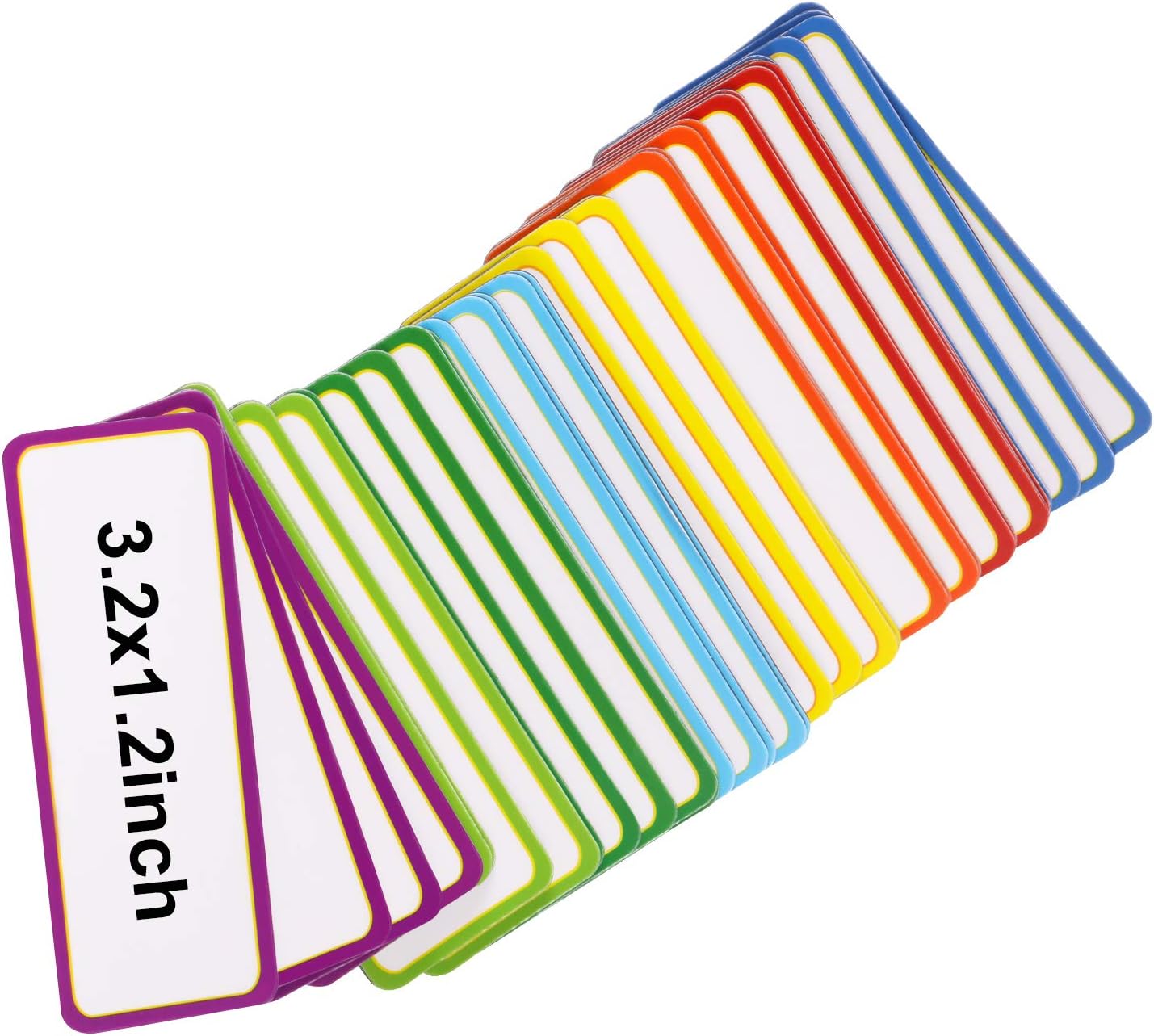 40 Pack Magnetic Dry Erase Labels Name Plate Tags Stickers 8x3cm