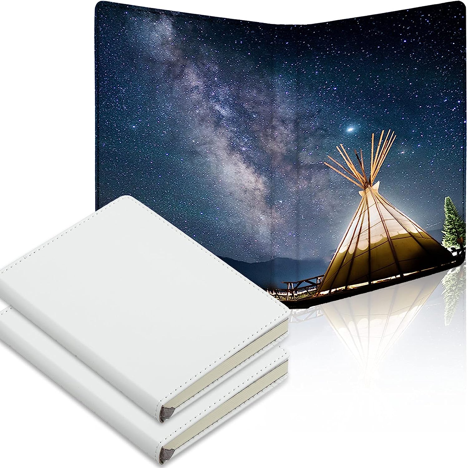 Sublimation Journal Blank Notebooks A6 190 Pages White (2 Pack)